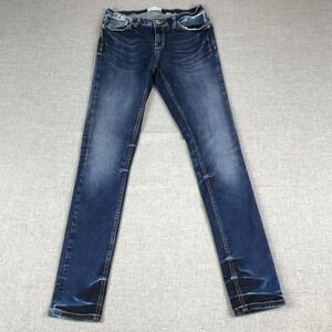 BKE Denim Stella Skinny Jeans Womens 27R Blue Medium Wash Stretch Denim 5-Pocket
